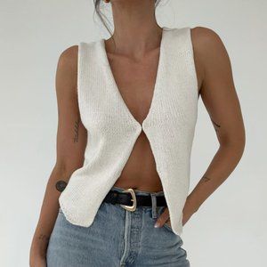 **NEVER WORN** RUMORED Prince Street Top | Ecru